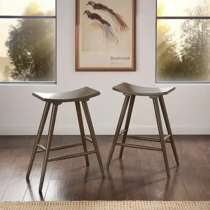 Pinehurst Solid Wood 24 Counter Stool (Set of 2) by iNSPIRE Q Modern
