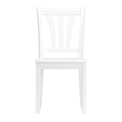 Set of 2 Dillon White Solid Wood Dining Chairs