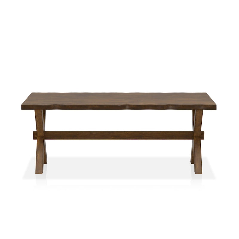 Mav Transitional Walnut 47-inch Solid Wood Coffee Table by Furniture of America