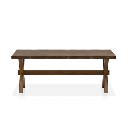 Mav Transitional Walnut 47-inch Solid Wood Coffee Table by Furniture of America
