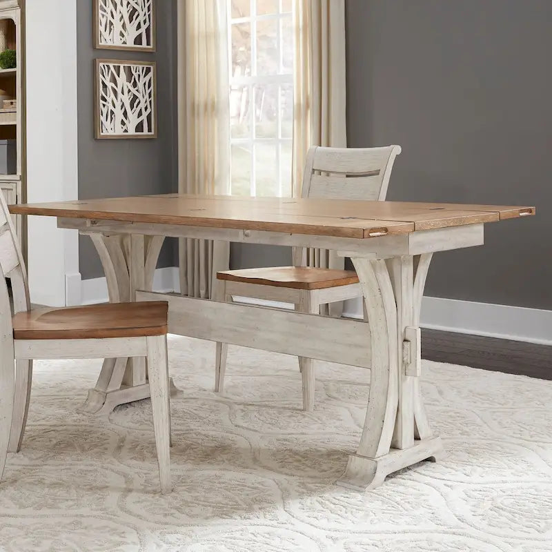 Farmhouse Reimagined Antique White Flip Lid Sofa Table