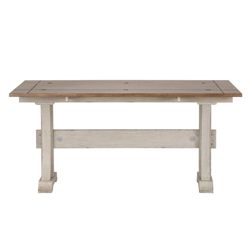 Farmhouse Reimagined Antique White Flip Lid Sofa Table