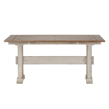 Farmhouse Reimagined Antique White Flip Lid Sofa Table