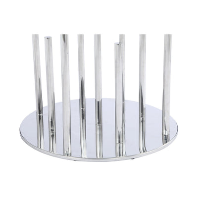 Somette 8511 Round glass dining table - Grey