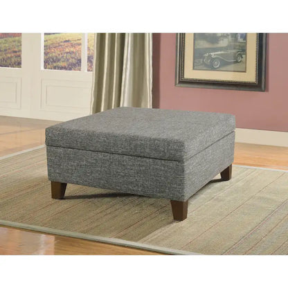 HomePop Luxury 32 Square Storage Ottoman