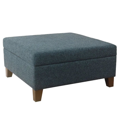 HomePop Luxury 32 Square Storage Ottoman