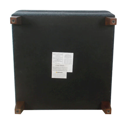 HomePop Luxury 32 Square Storage Ottoman