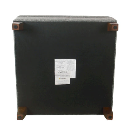 HomePop Luxury 32 Square Storage Ottoman