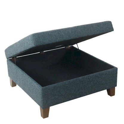 HomePop Luxury 32 Square Storage Ottoman