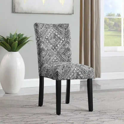 HomePop Classic Parsons Medallion Dining Chair (Set of 2)