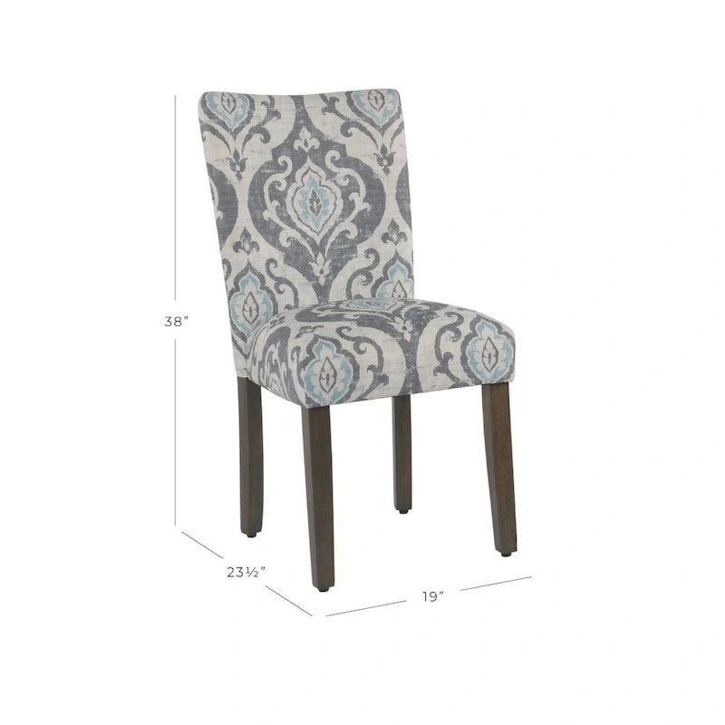 HomePop Classic Parsons Medallion Dining Chair (Set of 2)