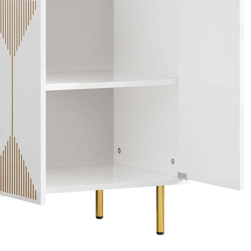 Moasis 55 Kitchen Buffet Cabinet with Storage Sideboard Buffet Table with Doors