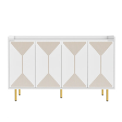 Moasis 55 Kitchen Buffet Cabinet with Storage Sideboard Buffet Table with Doors