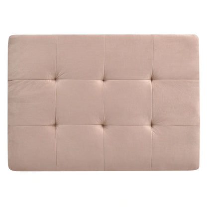 Microsuede Tufted Ottoman