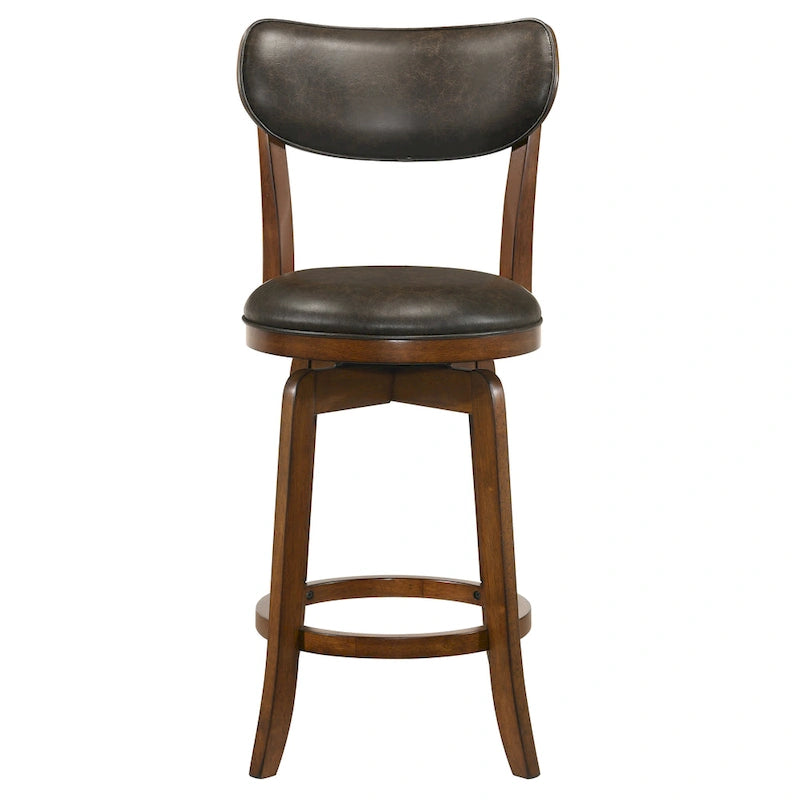 Irvi Traditional Rubberwood 3-Piece Barstool Counter Height Dining Set by Furniture of America
