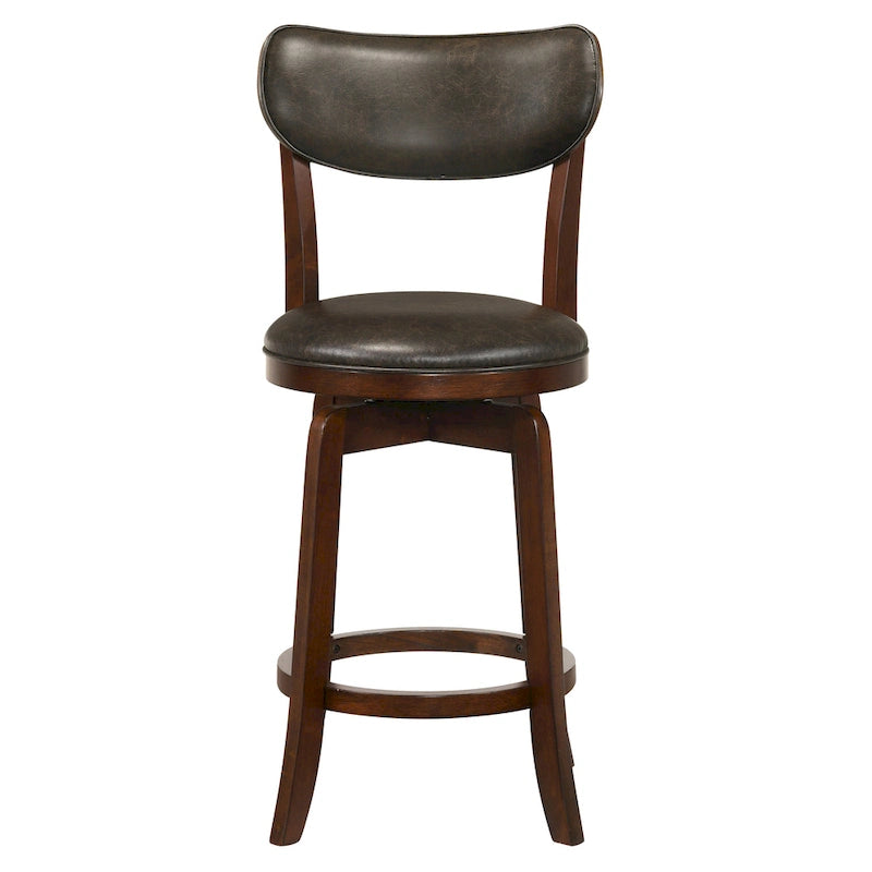 Irvi Traditional Rubberwood 3-Piece Barstool Counter Height Dining Set by Furniture of America