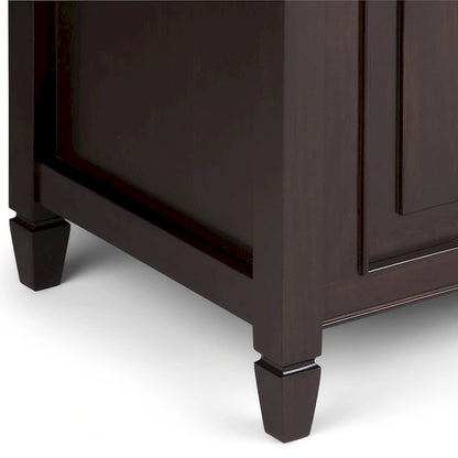 WYNDENHALL Hampshire SOLID WOOD 51 inch Wide Traditional Storage Bench Trunk - 51 W x 18 D x 20.75 H