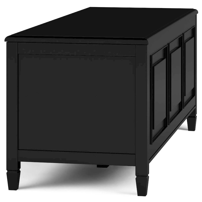 WYNDENHALL Hampshire SOLID WOOD 51 inch Wide Traditional Storage Bench Trunk - 51 W x 18 D x 20.75 H