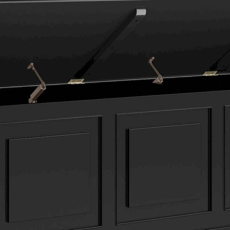 WYNDENHALL Hampshire SOLID WOOD 51 inch Wide Traditional Storage Bench Trunk - 51 W x 18 D x 20.75 H