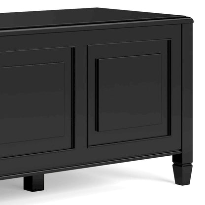 WYNDENHALL Hampshire SOLID WOOD 51 inch Wide Traditional Storage Bench Trunk - 51 W x 18 D x 20.75 H
