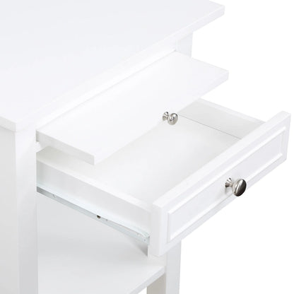 American Heritage Logan 1 Drawer End Table with Charging Station and Pull-Out Shelf