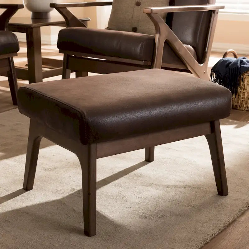 Mid-Century Ottoman by Baxton Studio