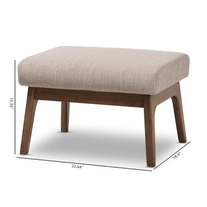 Mid-Century Ottoman by Baxton Studio