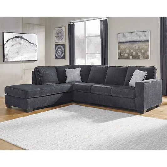 Signature Design by Ashley Altari 2-Piece Sectional with Chaise - 110 W x 90 D x 37 H