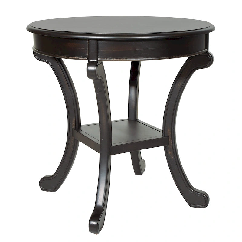 Copper Grove Korostyshiv Hand-painted Transitional Accent Table
