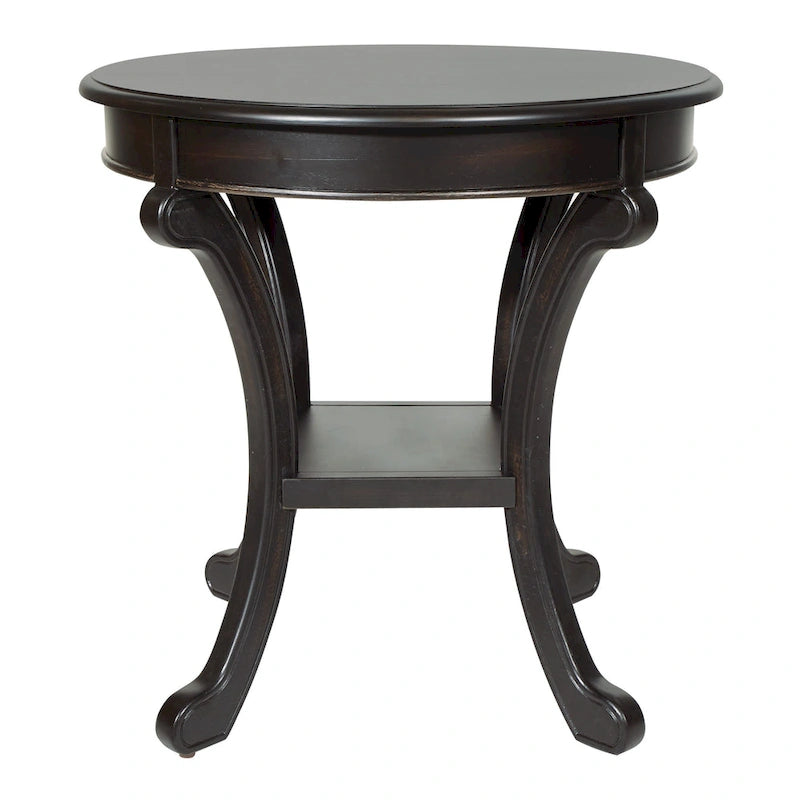 Copper Grove Korostyshiv Hand-painted Transitional Accent Table