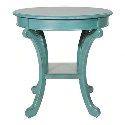 Copper Grove Korostyshiv Hand-painted Transitional Accent Table