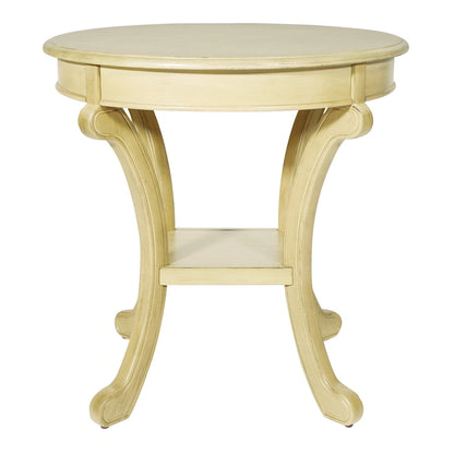 Copper Grove Korostyshiv Hand-painted Transitional Accent Table