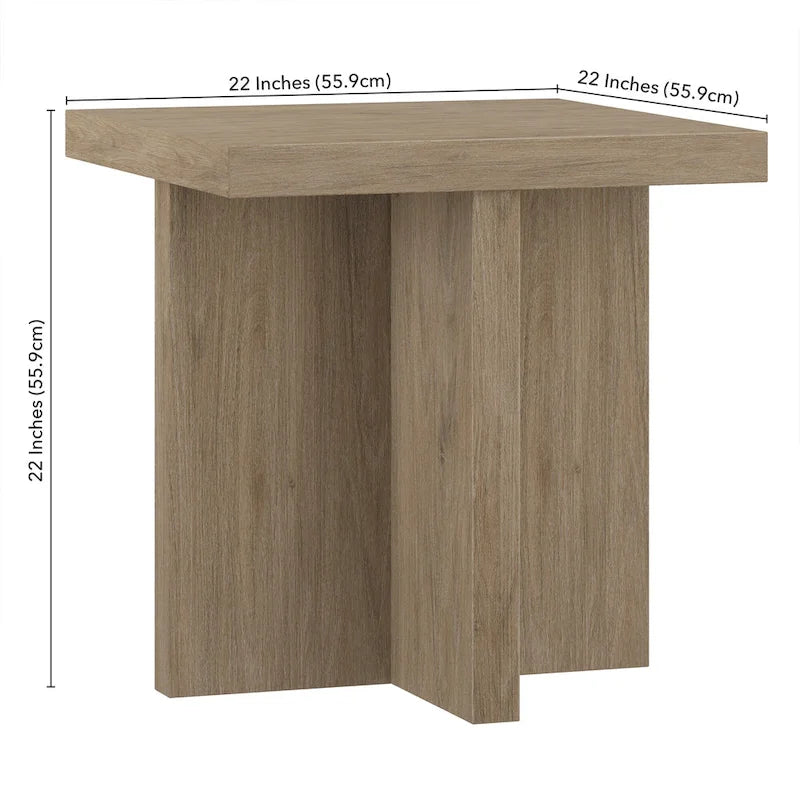 Elna 22 Wide Rectangular Side Table - 22 Wide
