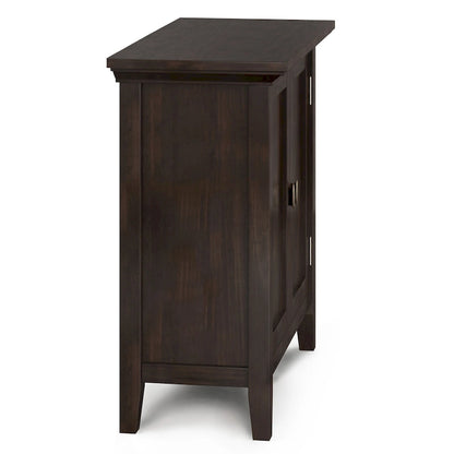 WYNDENHALL Mansfield SOLID WOOD 32 inch Wide Transitional Low Storage Cabinet - 32w x 14d x 31h