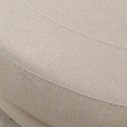 54 Wide Elegant Round Swivel Barrel Chair, Chair and a Half
