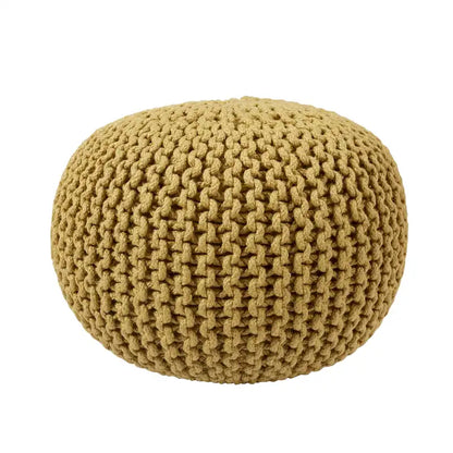 Asilah Indoor and Outdoor Round Pouf - 20X20X14