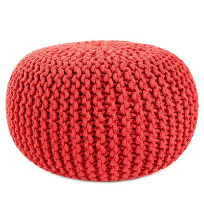 Asilah Indoor and Outdoor Round Pouf - 20X20X14