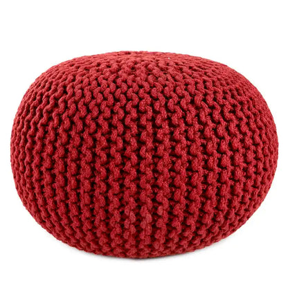 Asilah Indoor and Outdoor Round Pouf - 20X20X14