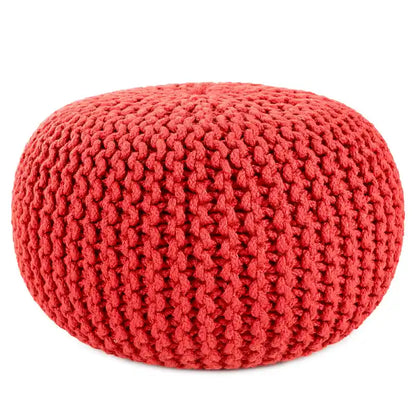 Asilah Indoor and Outdoor Round Pouf - 20X20X14