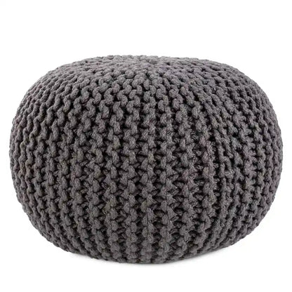 Asilah Indoor and Outdoor Round Pouf - 20X20X14