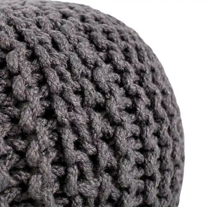 Asilah Indoor and Outdoor Round Pouf - 20X20X14