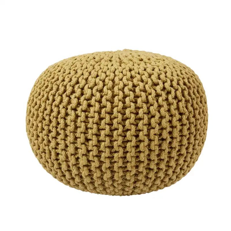 Asilah Indoor and Outdoor Round Pouf - 20X20X14