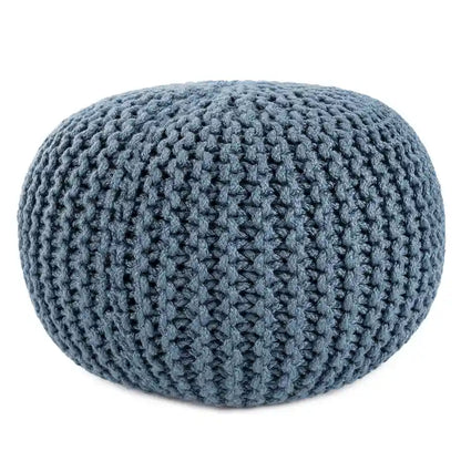 Asilah Indoor and Outdoor Round Pouf - 20X20X14