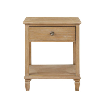 Madison Park Signature Victoria Light Natural Bedside Table