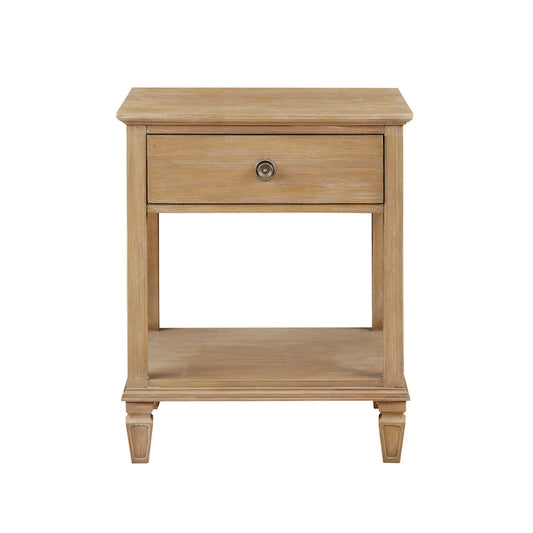 Madison Park Signature Victoria Light Natural Bedside Table