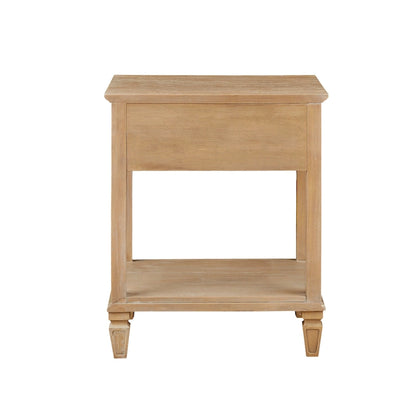 Madison Park Signature Victoria Light Natural Bedside Table