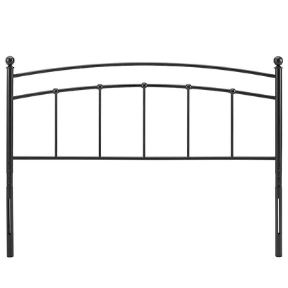 Tyler Arched Full Size Black Metal Headboard