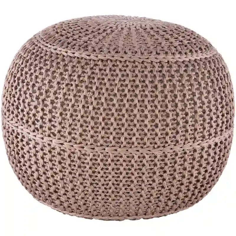 Artistic Weavers Cayson Indoor / Outdoor Knitted 20-inch Round Pouf
