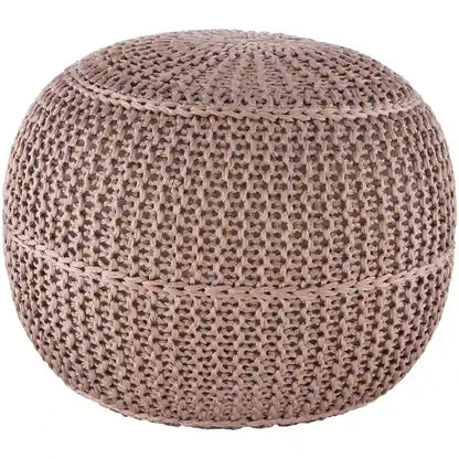 Artistic Weavers Cayson Indoor / Outdoor Knitted 20-inch Round Pouf