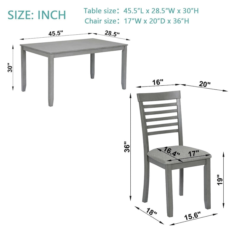 6 Piece Kitchen Dining Set